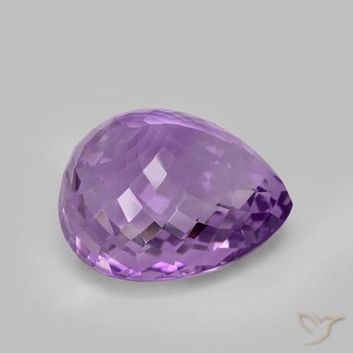 36.79克拉天然紫水晶，梨形，VVS