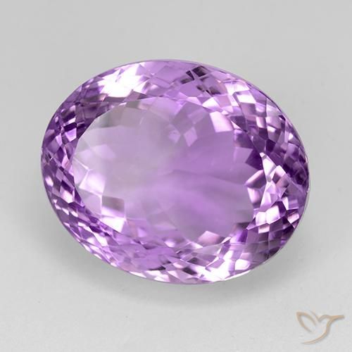 25.80克拉天然紫水晶，椭圆形，IF