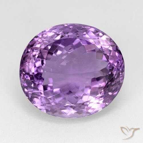 23.73ct 天然 紫色紫罗兰色 紫水晶, 椭圆形, VVS