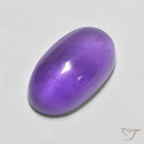 4.66克拉天然紫水晶，椭圆形，透明