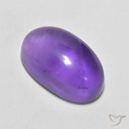 4.66克拉天然紫水晶，椭圆形，透明