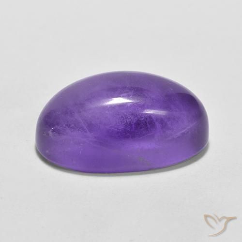 4.66克拉天然紫水晶，椭圆形，透明