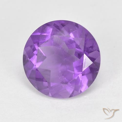 1.76ct 天然 鲜艳的紫罗兰 紫水晶, 圆形的, VS