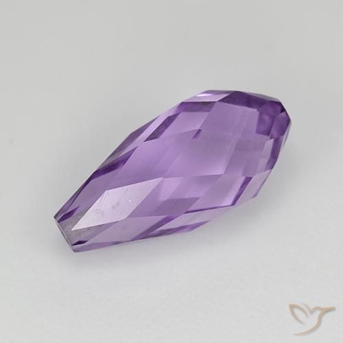 3.42ct 天然 深紫罗兰色 紫水晶, 泪滴形, VS