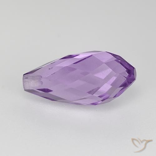 3.42克拉天然紫水晶，泪滴形，VS