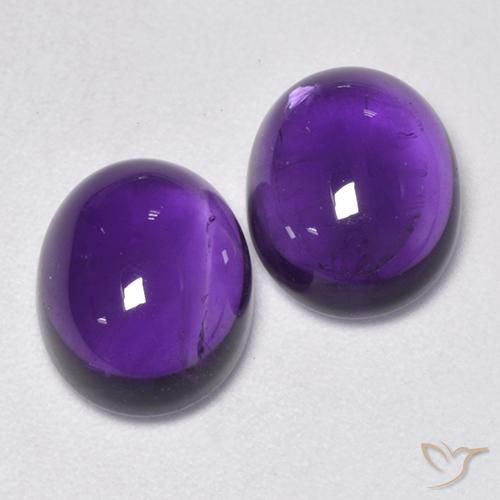 5.64克拉天然紫水晶，椭圆形，透明