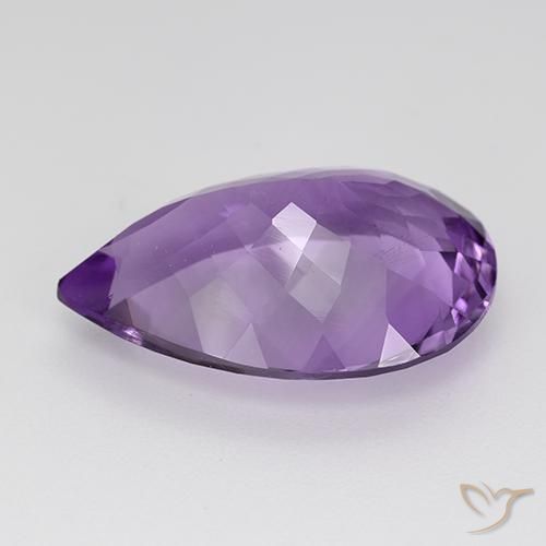 8.55克拉天然紫水晶，梨形，VS