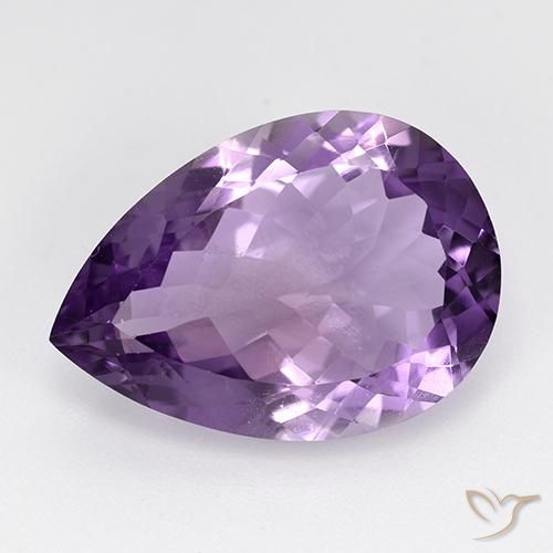 9.04克拉天然紫水晶，梨形，VS