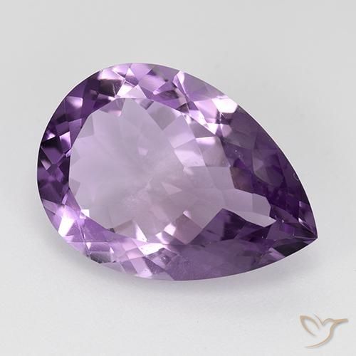 9.04克拉天然紫水晶，梨形，VS