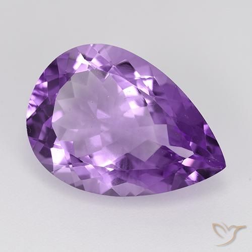 8.73克拉天然紫水晶，梨形，VVS-VS