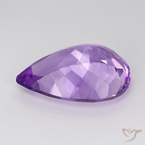 8.73克拉天然紫水晶，梨形，VVS-VS