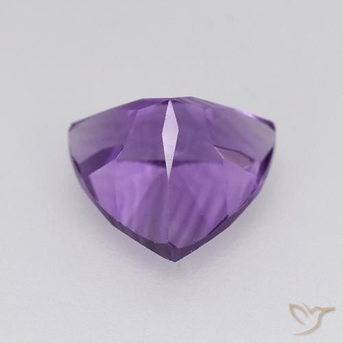 1.64克拉天然紫水晶，胖三角形，VVS-VS
