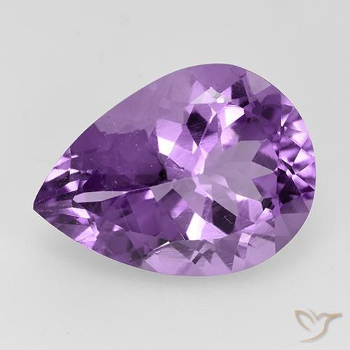 7.02ct 天然 紫色紫罗兰色 紫水晶, 梨形, VVS-VS