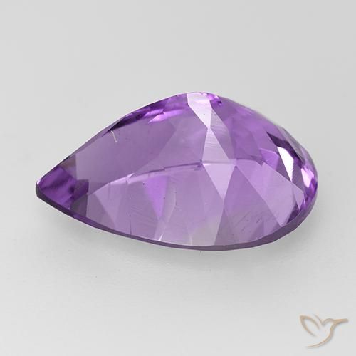 7.02克拉天然紫水晶，梨形，VVS-VS