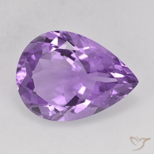 6.86ct 天然 紫色紫罗兰色 紫水晶, 梨形, VVS-VS