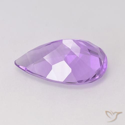 4.45克拉天然紫水晶，梨形，VS