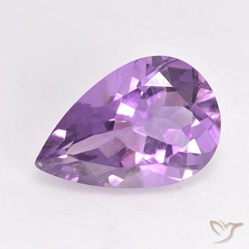 4.85克拉天然紫水晶，梨形，VS
