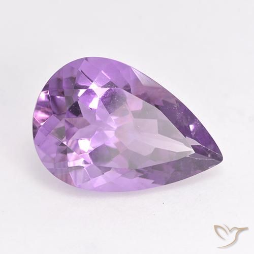4.85克拉天然紫水晶，梨形，VS