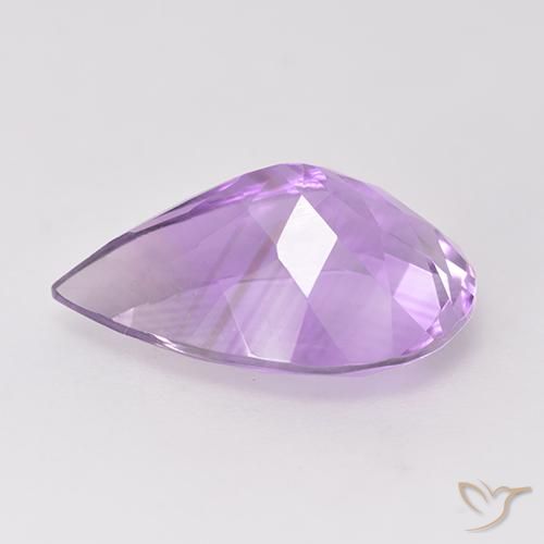 4.85克拉天然紫水晶，梨形，VS