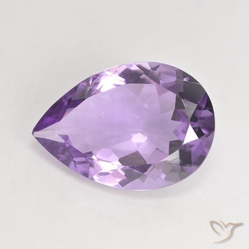 4.46克拉天然紫水晶，梨形，VVS-VS