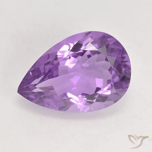 5.48克拉天然紫水晶，梨形，VVS-VS