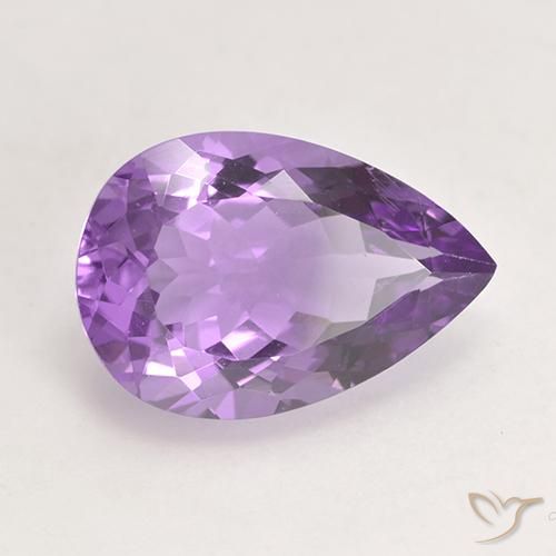 5.48克拉天然紫水晶，梨形，VVS-VS