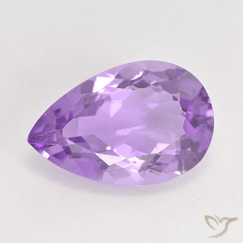 4.87克拉天然紫水晶，梨形，VVS-VS