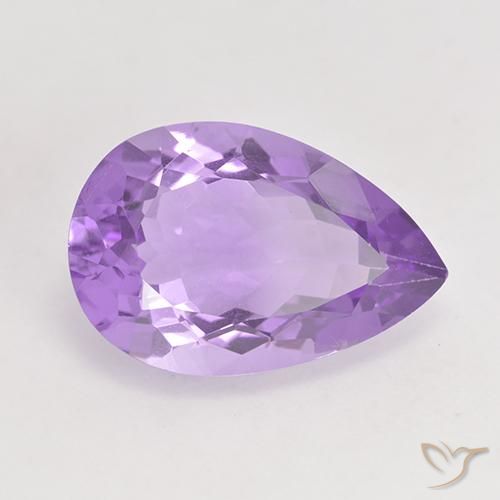 4.87克拉天然紫水晶，梨形，VVS-VS