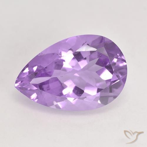 5.47ct 天然 中粉紫 紫水晶, 梨形, VVS-VS