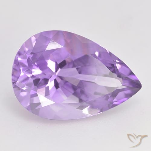 5.68克拉天然紫水晶，梨形，VVS-VS