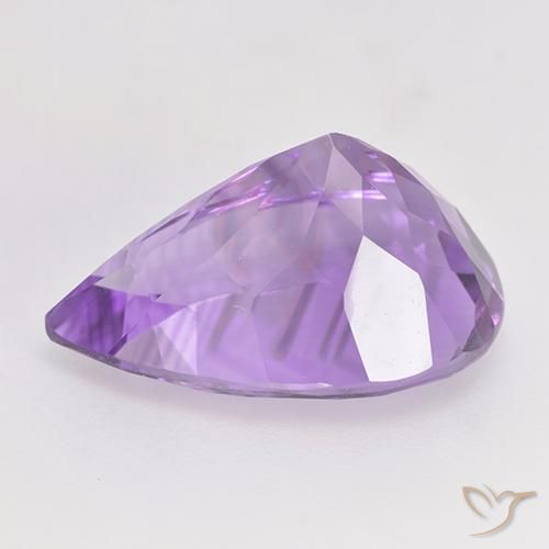5.68克拉天然紫水晶，梨形，VVS-VS