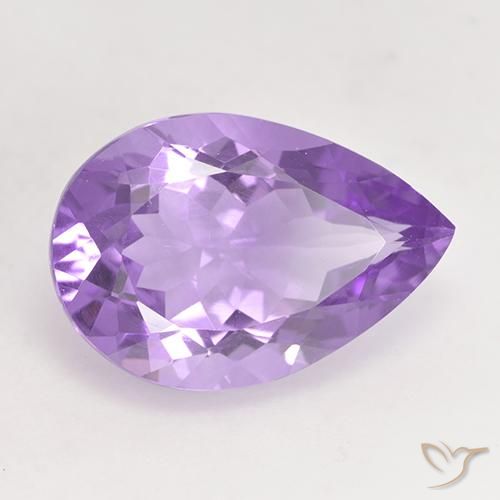 5.07克拉天然紫水晶，梨形，VVS-VS