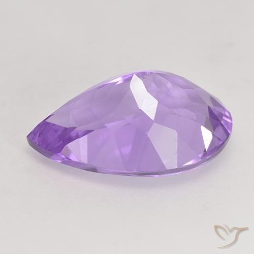 5.07克拉天然紫水晶，梨形，VVS-VS