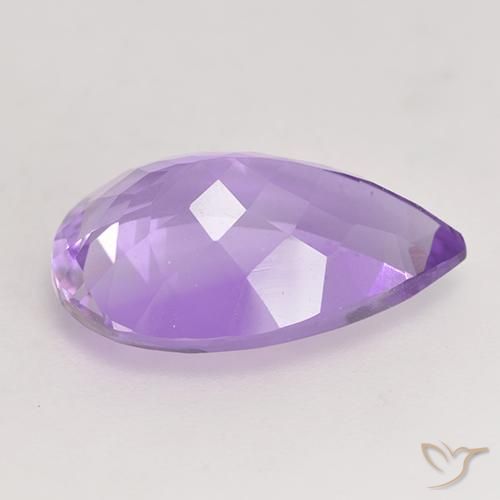 4.93克拉天然紫水晶，梨形，VS