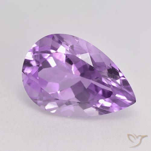 5.68克拉天然紫水晶，梨形，VVS-VS