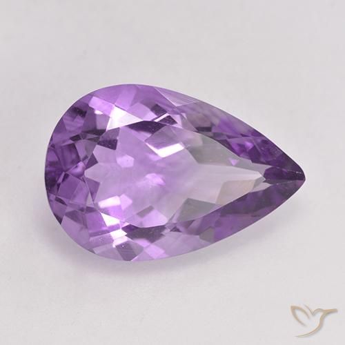 4.74克拉天然紫水晶，梨形，VVS-VS
