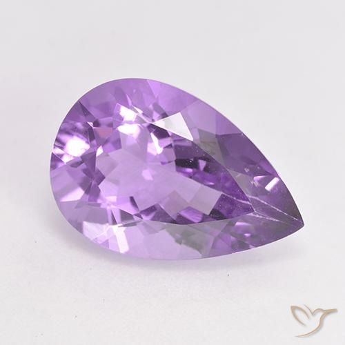 4.82ct 天然 中紫 紫水晶, 梨形, VVS-VS