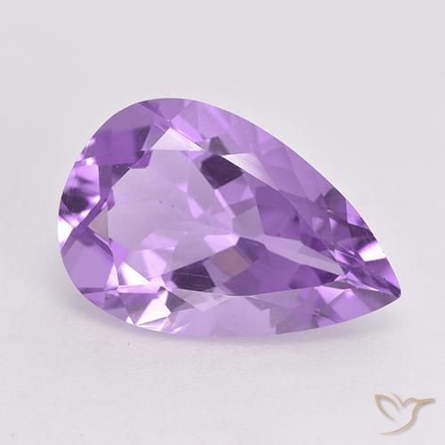 4.68ct 天然 中紫 紫水晶, 梨形, VVS-VS