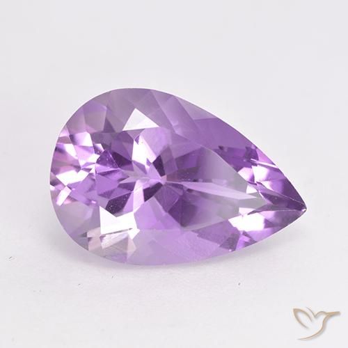 5.13克拉天然紫水晶，梨形，VVS-VS