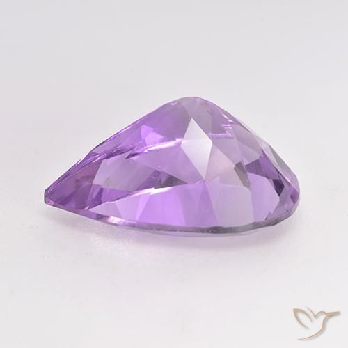 5.13克拉天然紫水晶，梨形，VVS-VS