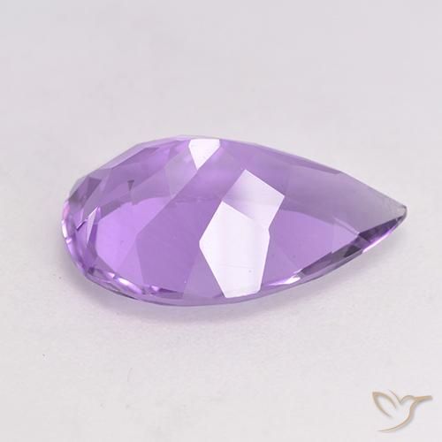 4.64克拉天然紫水晶，梨形，VS