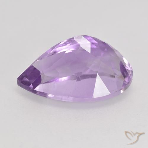 6.41克拉天然紫水晶，梨形，VS
