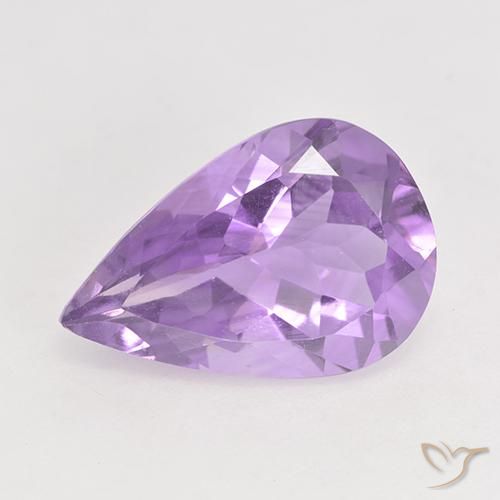 4.32ct 天然 中紫 紫水晶, 梨形, VVS-VS