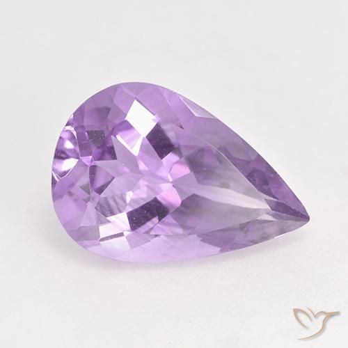 4.32克拉天然紫水晶，梨形，VVS-VS