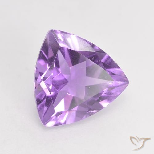 1.52克拉天然紫水晶，胖三角形，VS