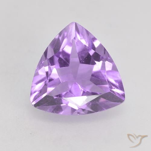 1.65克拉天然紫水晶，胖三角形，VS