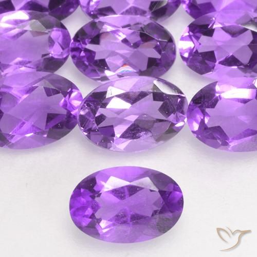 0.43克拉天然紫水晶，椭圆形，VS
