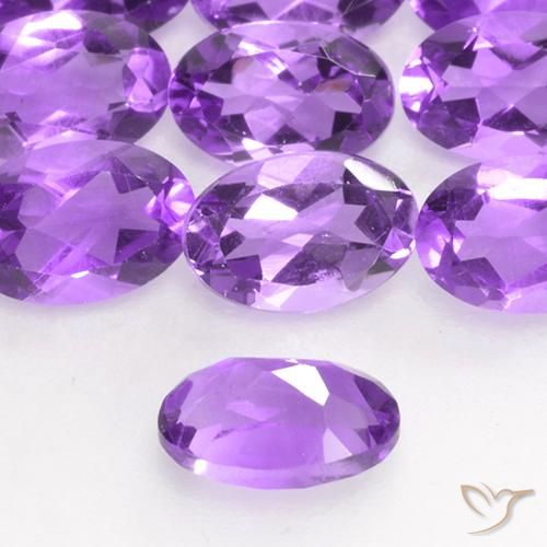 0.43克拉天然紫水晶，椭圆形，VS