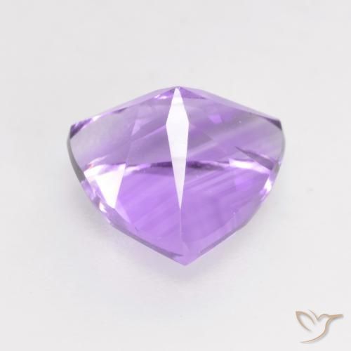 1.69克拉天然紫水晶，胖三角形，VVS-VS