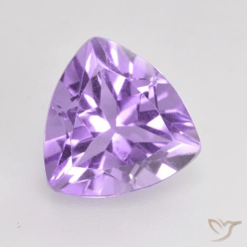 1.86ct 天然 深鸢尾紫 紫水晶, 胖三角形, VVS-VS